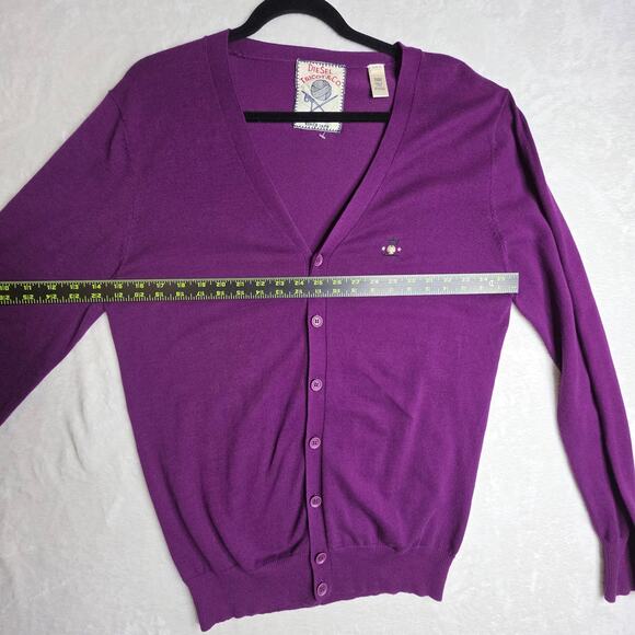 Diesel Vintage Ws L Purple Longsleeve cardigan. Rare Unique Find. Buttondown Fun - Picture 7 of 16